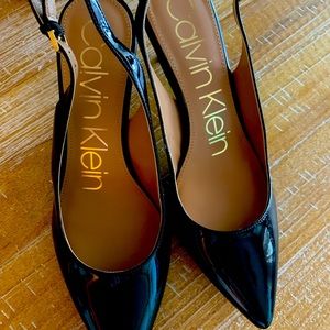 Calvin Klein sling back heels
